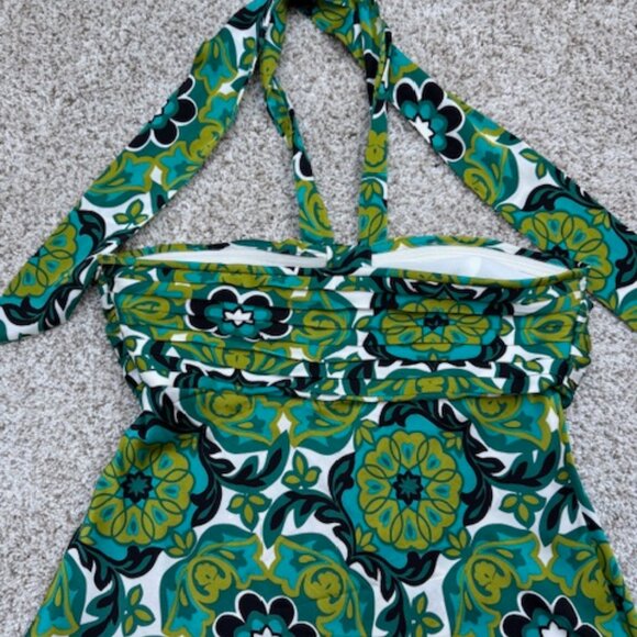 Ann Taylor Silk Strapless Floral Top w/ Tie Size 2 - Picture 3 of 5